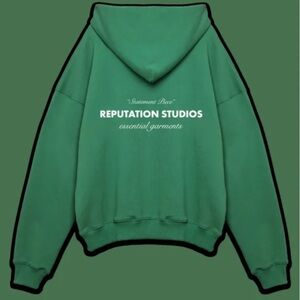 reputation studios "Statement Piece" Hoodie - Pine Green